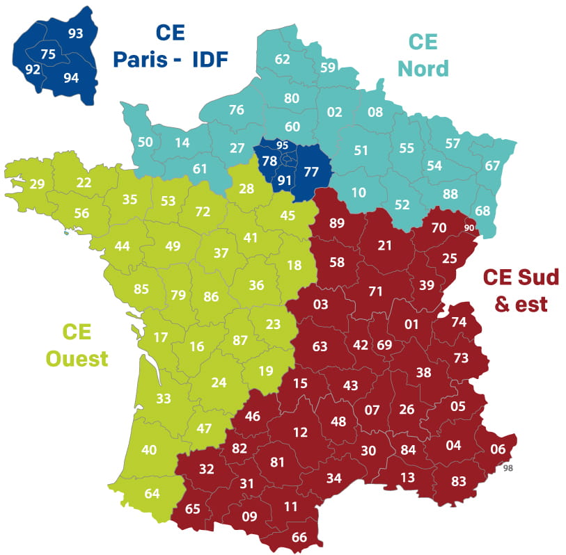 infographie carte de france CE